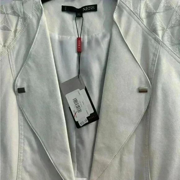 NWT ivory faux  leather Ness jacket - Picture 3 of 7